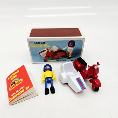 #ad #ad Chiqui Guisval Motorcycle and Sidecar Chiquicerillas Playmobil 1970s in Box $49.95
