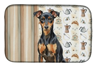 Caroline's Treasures Manchester Terrier Coffee Bar Dish Drying Mat WDK7508DDM