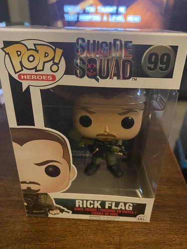 FREE SHIPPING! DC Heroes Suicide Squad Rick Flag #99 FUNKO Pop! Vinyl Figure