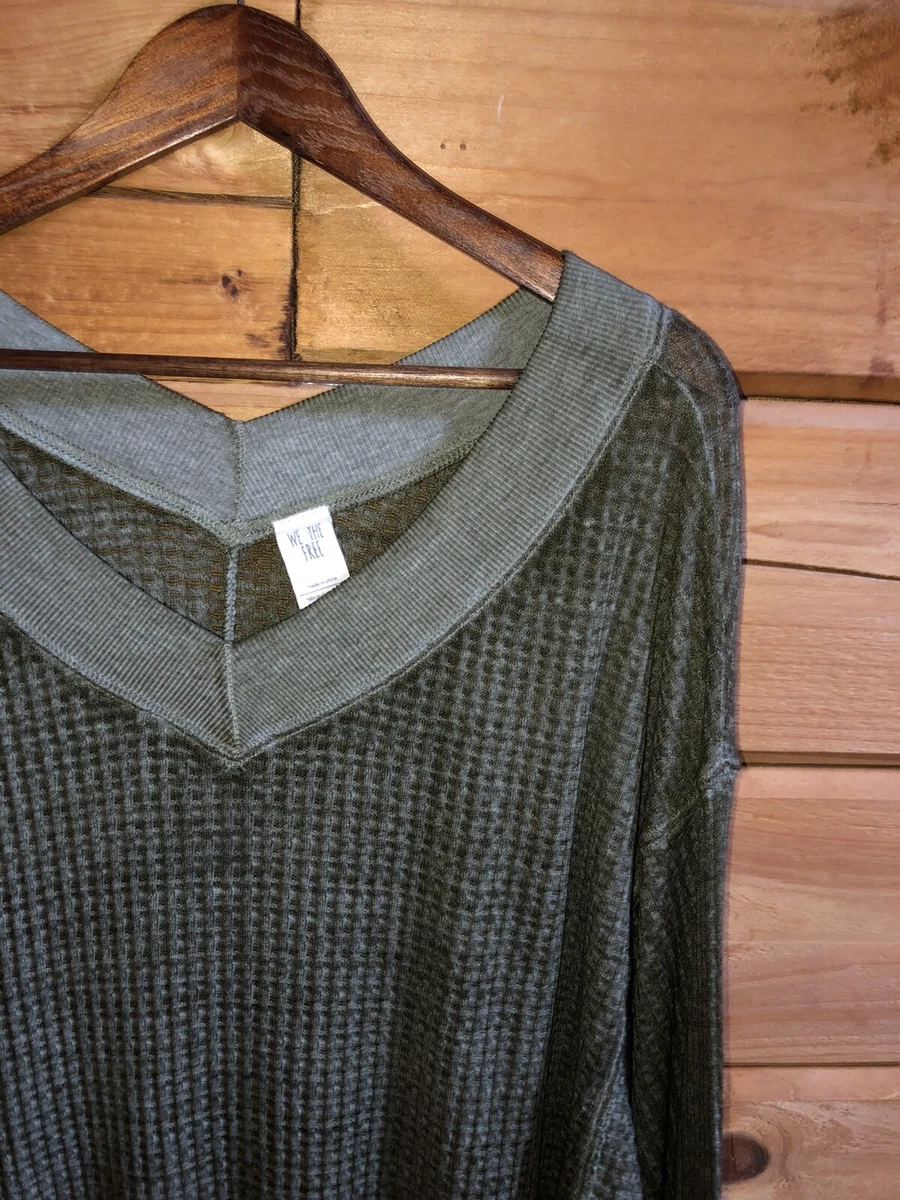 We The Free By Free People Women s South Side Thermal Top Moss