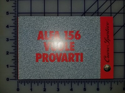 1998 Alfa Romeo 156 Brochure Folder Vuole Provarti Want To Try Italian