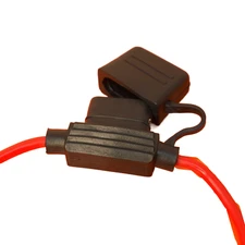 Inline Standard Fuse Holder 12V 30A DC For Blade Fuses Splash Proof Car Bike