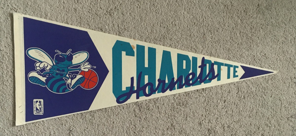 NBA Charlotte Hornets Vintage Circa 1990's Purple & Teal Logo