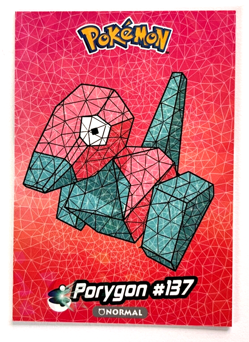 pocoran商品 2025 POKEMON STAINED GLASS Crystal Card #137 PORYGON Kanto Peru
