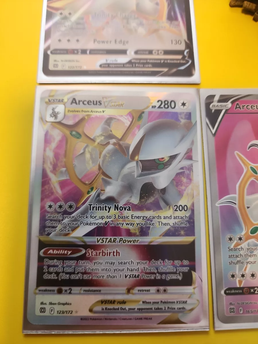 Check the actual price of your Arceus V 165/172 Pokemon card