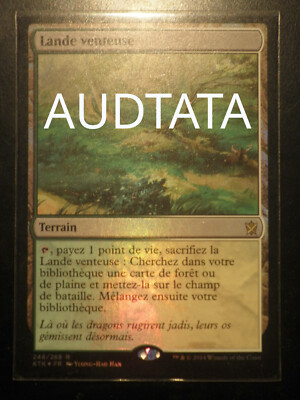 mtg magic windswept heath FOIL FRENCH vf fr lande venteuse khans of tarkir