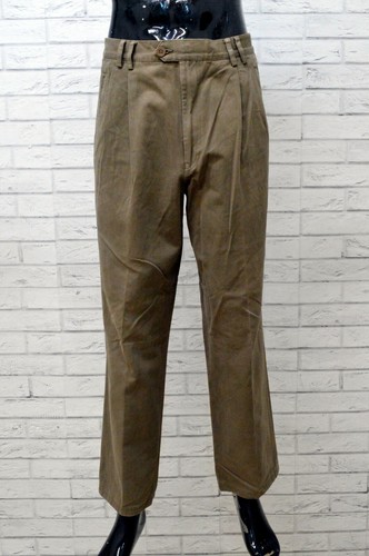 Pantaloni Da Uomo Missoni Taglia 46 Jeans Cotone Marrone Pants Chino Usato  | eBay