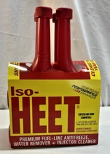 Brand New ISO-HEET 4-Pack Gas-Line Antifreeze Water Remover + More 12oz Bottles