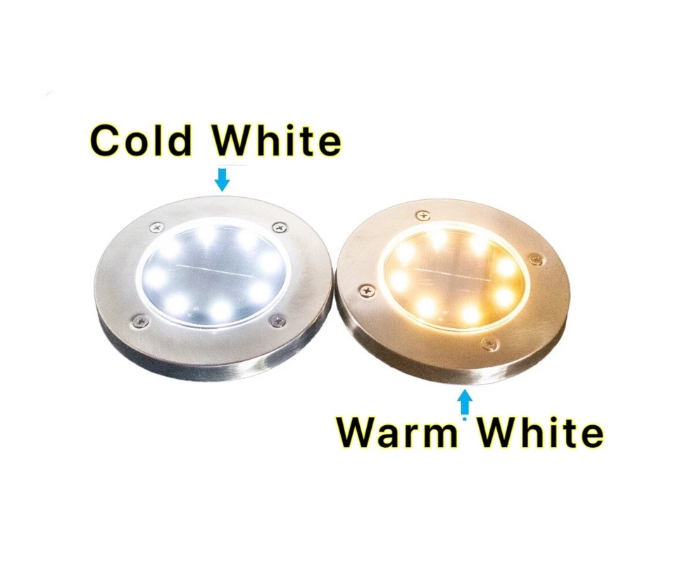 1-16 Pcs LED Solar Power Flat Buried Light In-Ground Lamp Outdoor Path Garden - Image 2 of 4