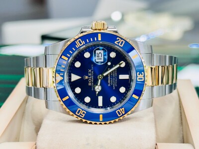 Rolex Submariner 116613 LB 18K Gold Oyster Bracelet Blue