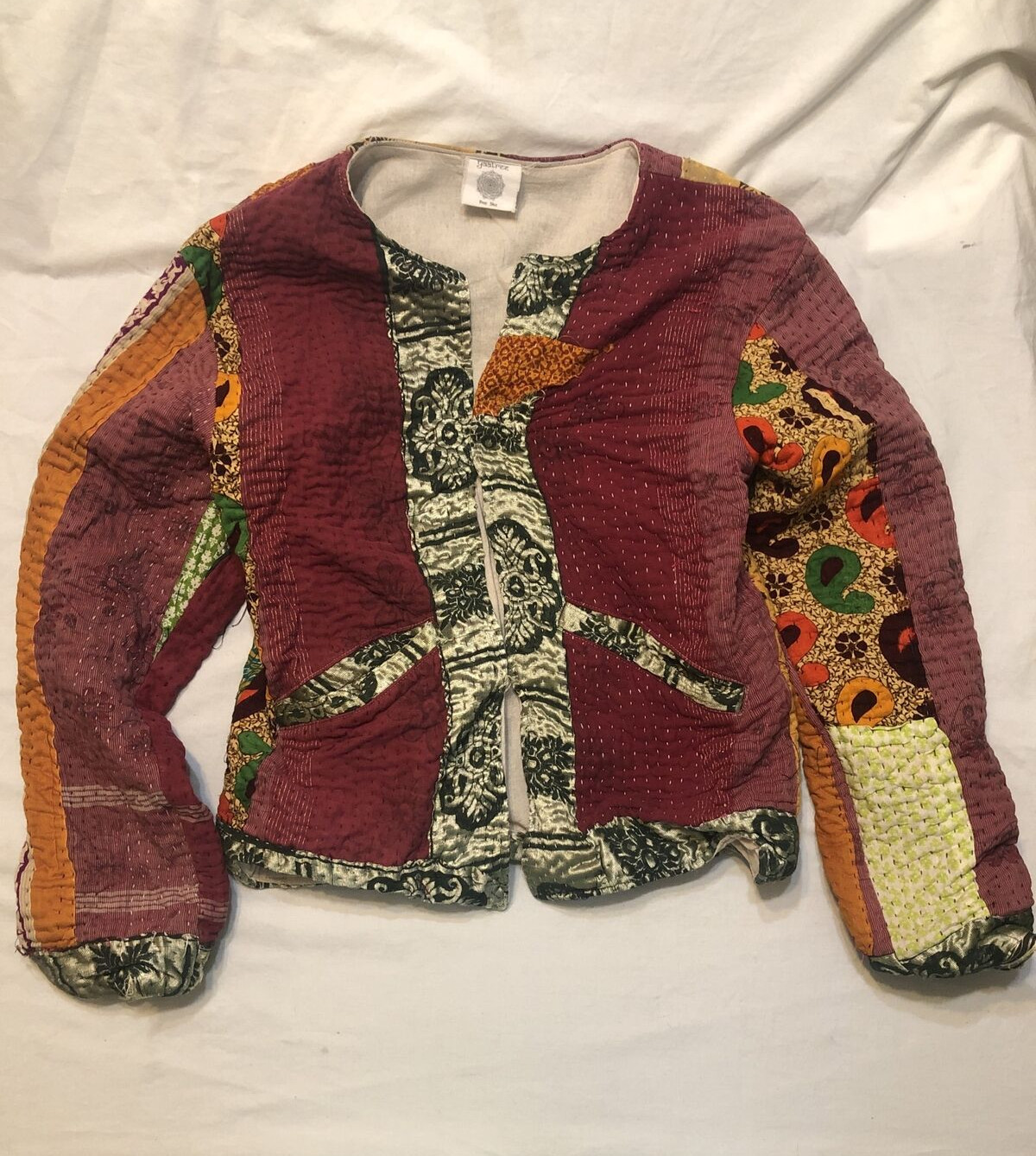 Yaatree Patchwork Quilt Jacket Boho Cottagecore H… - image 1