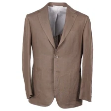 Stile Latino Napoli Tailored-Fit Olive Extrafine Linen Suit 40R (Eu 50) NWT