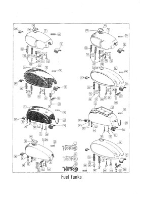 NORTON Parts Manual Commando 850 & 750 1972 1973 & 1974 Spares
