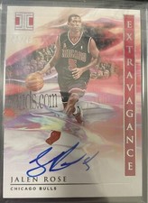 2019-20 Chicago Bulls Jalen Rose Panini Impecable Extravagance Auto 42/49
