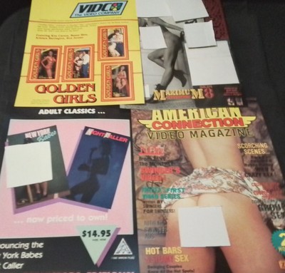 ADULT FILM PROMO AD SLICKS ONLY 1 TITLE MAXIMUM PERVERSION 8 LISA CELINE EVELYN