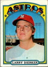 1972 Topps Baseball Larry Dierker
