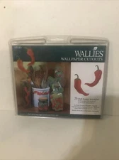 Vintage Chili Peppers 25 Red Rojo Pepper Wall Stickers Wallies Chillies Decals