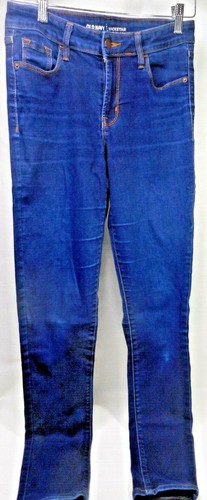 Old Navy Jeans Women’s 4 Blue Tall Super Skinny Mid-Rise 27x31 Rockstar - Picture 6 of 12