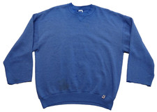 Russell Athletic XL 50/50 Sun Faded Blue Crewneck Sweatshirt VTG 80s Made in USA
