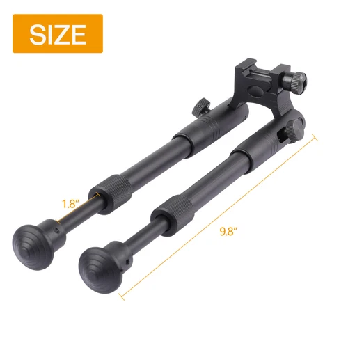 6''/6''-9''/8''-10"Rifle Bipod for 20mm Picatinny Rail Clamp-On Hunting Bipod - Picture 11 of 26