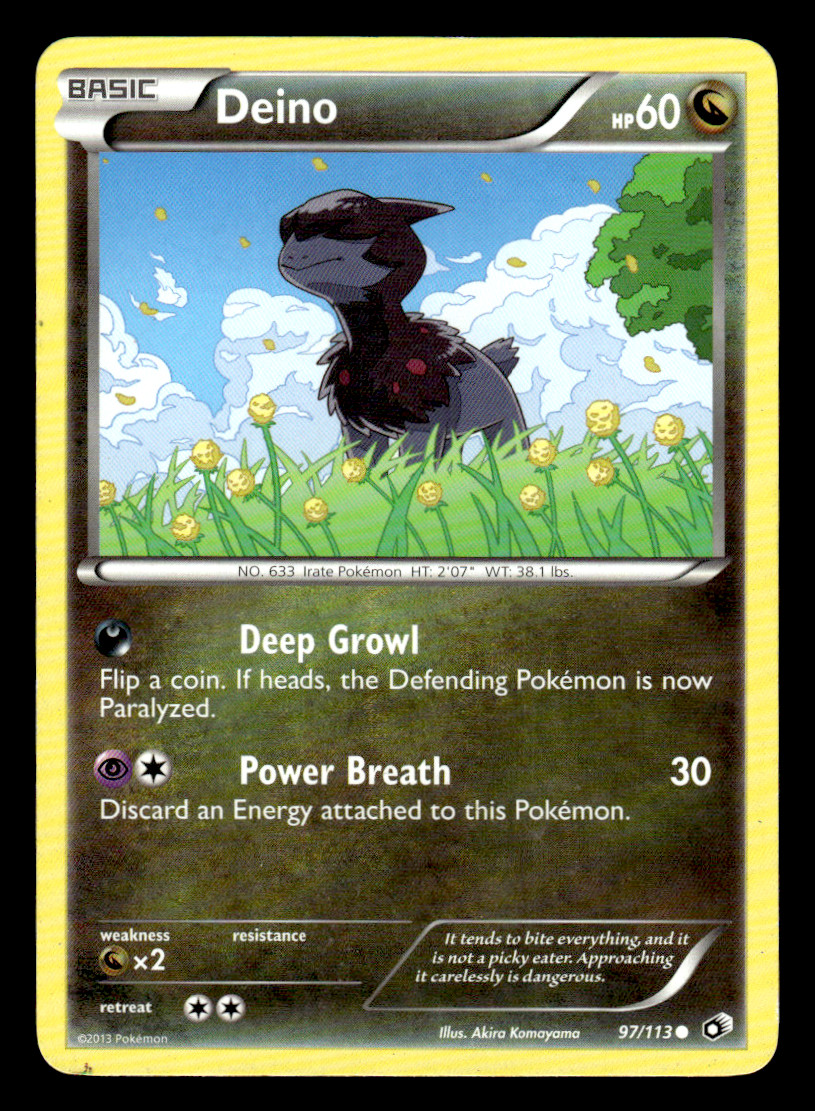 Pokémon TCG Deino Legendary Treasures 97/113 Regular Common NM