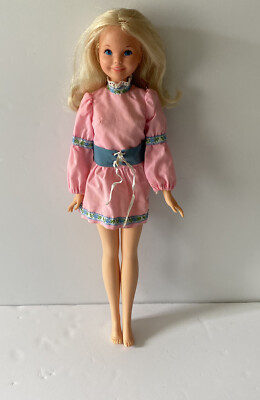 Best Friend Cynthia Doll & Dress Only 20'' Mattel 1970 Vintage Blond Casey Face