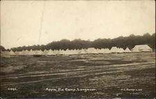 Vintage RPPC Longmoor Hampshire Apple Pie Camp TENTS Real Photo Postcard