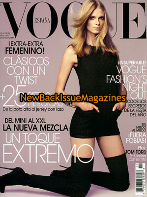 Spanish Vogue 11/09,Julia Stegner,Michelle Williams,Twiggy,Ariadne Artiles,NEW