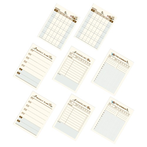 8pcs-portable-schedule-book-daily-plan-notepad-weekly-planning-sheets