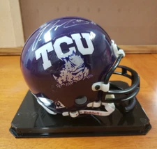 RARE 2001 LaDainian Tomlinson HOF Tri-Star 🔥 TCU Hornfrogs Auto Mini-Helmet NEW