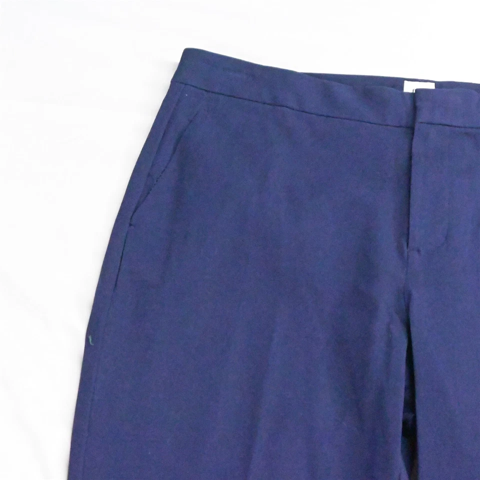 Pantalones de vestir Gap 14 azul marino tiro alto ajustados corte bota Foto 2 de 4