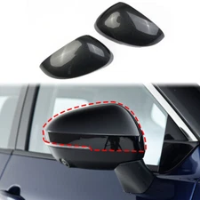 Fit for Nissan Rogue Carbon Fiber Style Rear View Mirror Protective Trim Cover