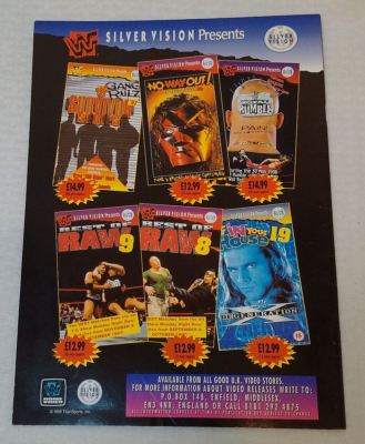 1998 WWF Wrestling Program UK Live Event PPV MAYHEM MANCHESTER