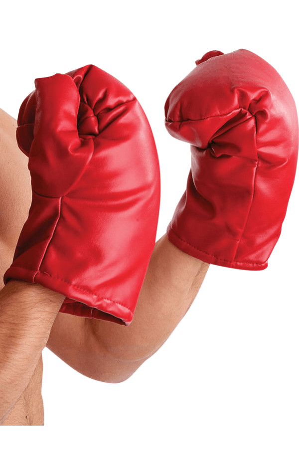Disfraces de Orión Unisex Rojos Guantes de Boxeo Elegante Vestido Disfraz Accesorio