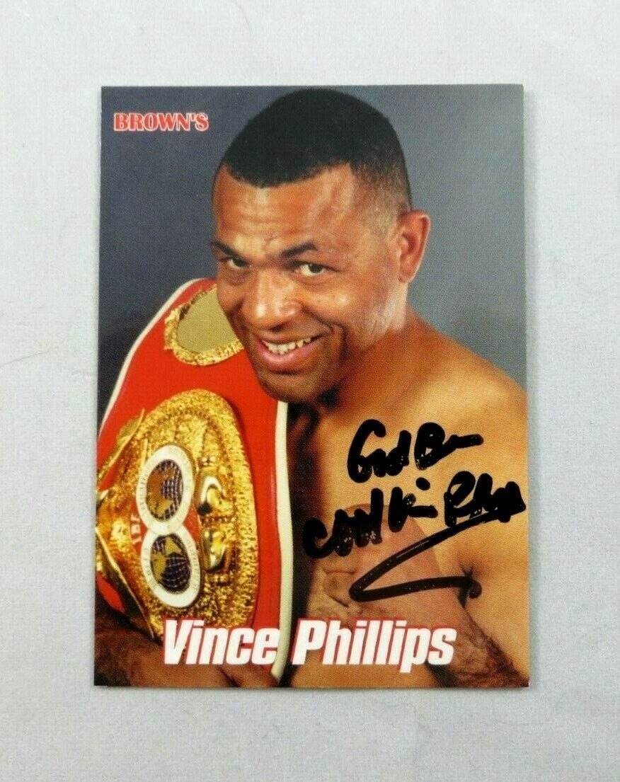 VINCE PHILLIPS RC 1999 BROWNS BOXING AUTOGRAPH ROOKIE CARD AUTO JR