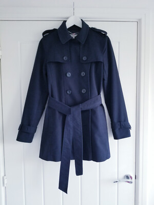 Hobbs Sara Trench Coat Hobbs Sara Short Trench Coat Navy Blue Size
