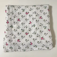 Aden + Anais J Crew Birds with Crowns Baby Swaddle Blanket Lovey Muslin Cotton