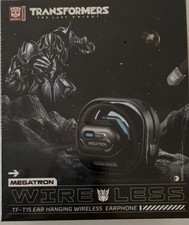 Transformers TF-T15 Megatron Wireless Bluetooth Earbuds Ear Hook Headphones Blac