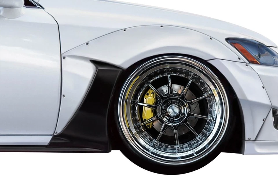 For Lexus IS250 2006-2010 Duraflex MSR Style Fiberglass Side Vents Unpainted Foto 2 de 4