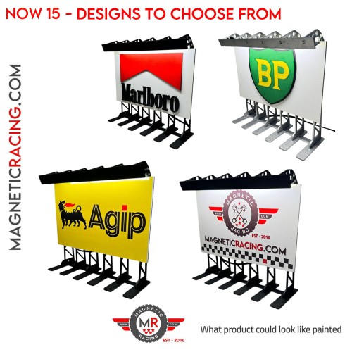 Magnetic Racing 3D billboard lumineux grand format décor de circuit automobile miniature LED