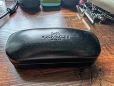 Coach Original Black Sunglass Eyeglass Case Hard Clamshell