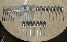 Mar-Crest Stainless USA Citation Pattern 31 Pieces Glossy Shooting Stars