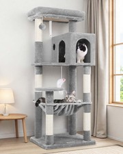 Cat Tree Tower with Scratching Post for Indoor Cats, 53inch Tall Plush Multi-...
