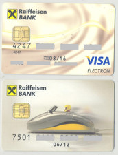 Romania bank cards  , Visa  ( Expired )