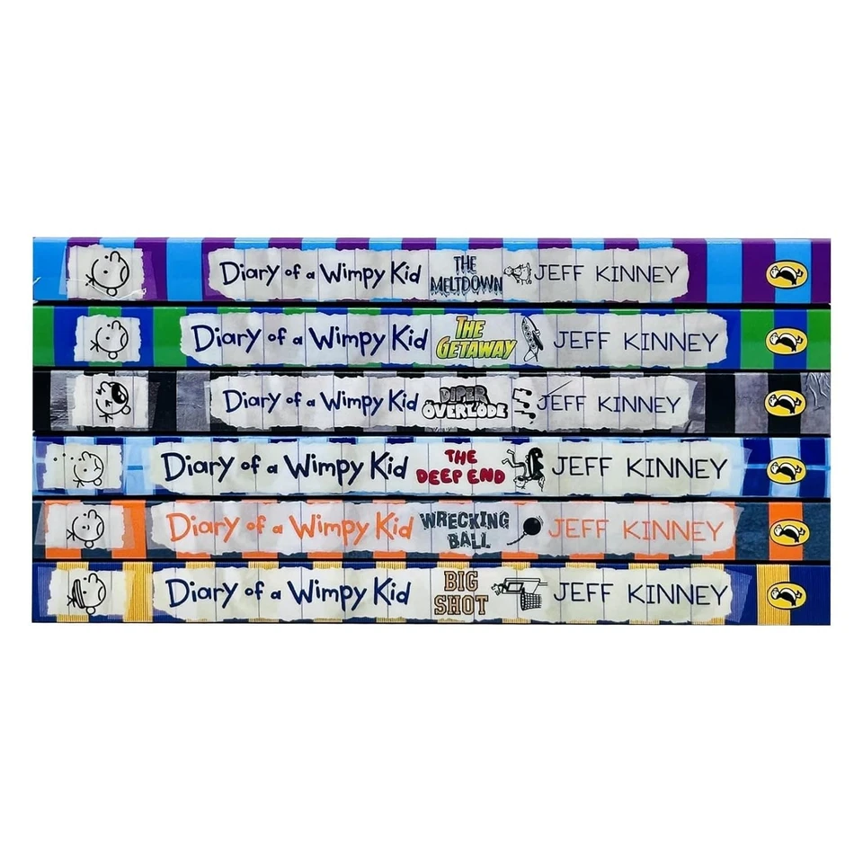 Diary of a Wimpy Kid Series 12-17 Collection 6 Books Set By Jeff Kinney Getaway - Image 2 of 3