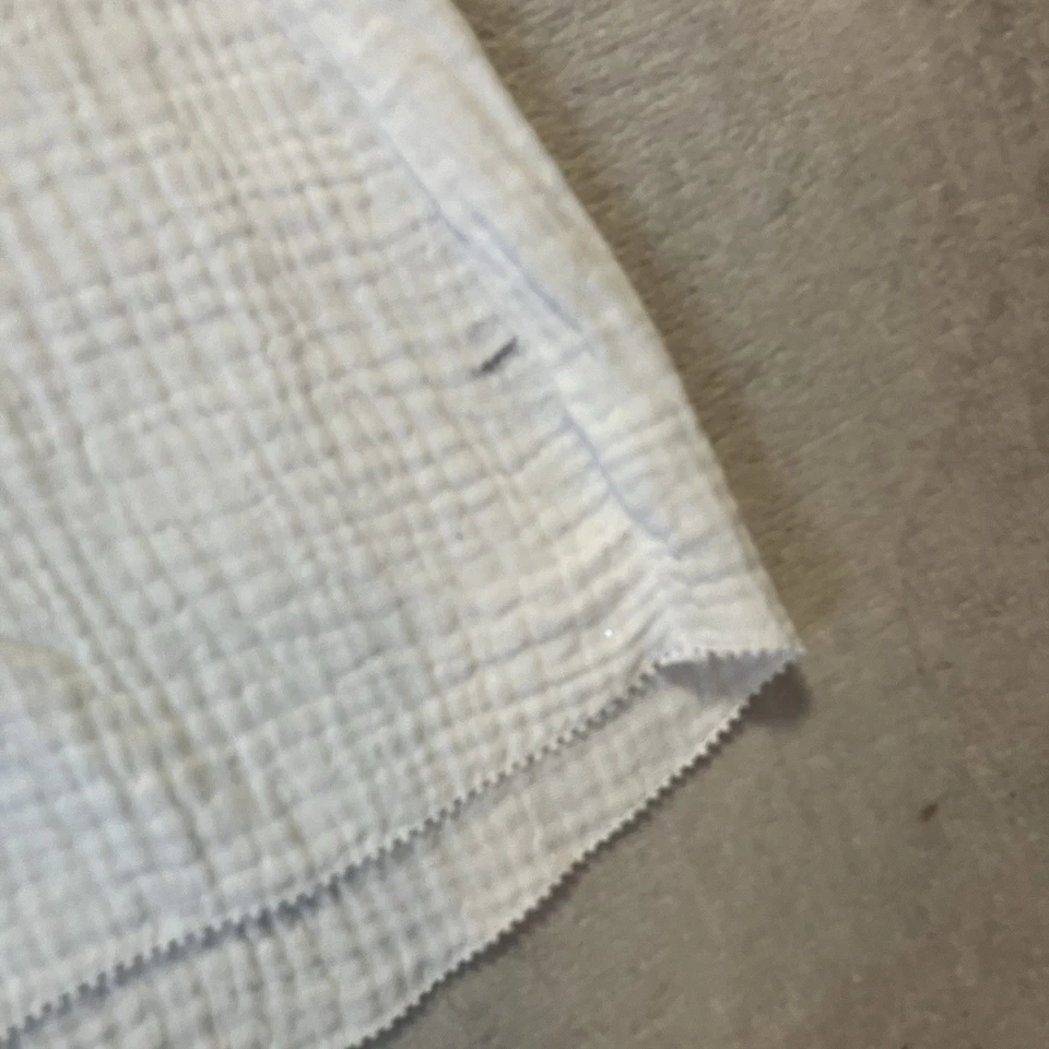 Camisa Joes Mujer Talla XS Blanca Gasa Arrugada Top Mangas Volantes Ligera Foto 4 de 4