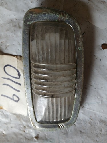 1941-1954 Plymouth Car Interior Dome Light Bezel & Glass Ribbed Lens ...