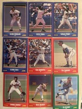 1988 Score Atlanta Braves Complete Team Set!! Tom Glavine RC Ron Gant RC