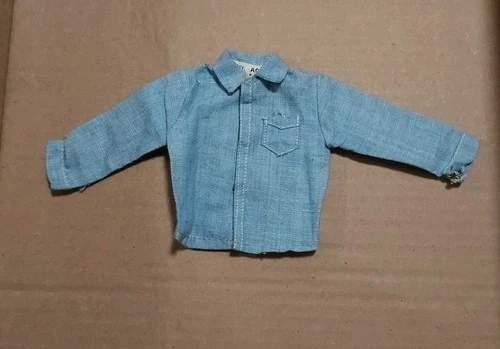 Action Man G.I Joe Action Sailor Navy Dress Parade Denim Top Only 1965 Vintage