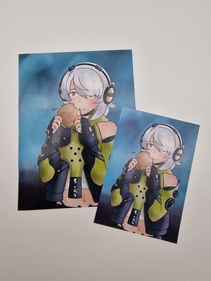 Zenless Zone Zero ZZZero ZZZ Hoyoverse Anby Demara Fanart Original Kunstdruck